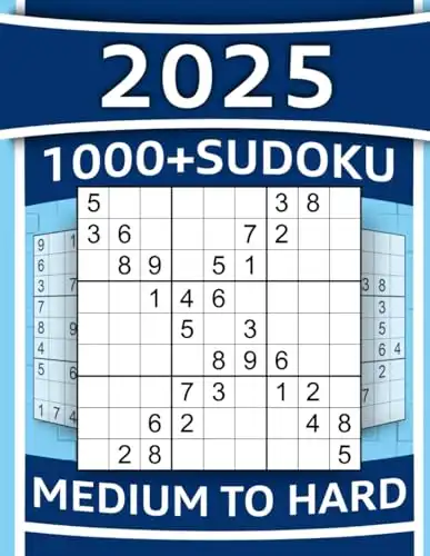 1000+ Sudoku Puzzles for Adults: Medium to Hard Sudoku Puzzles with Detailed Step-by-step Solutions and Hints When You Get Stuck (SENIORTASSE PUZZLE MASTERY)