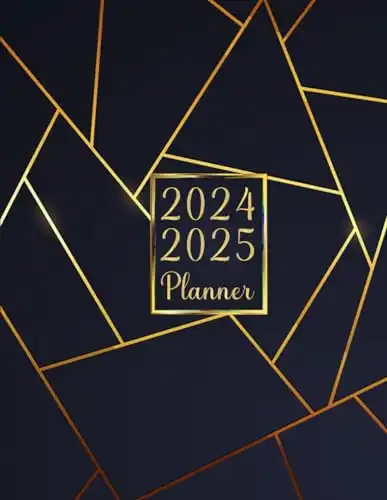 2024-2025 Monthly Planner: Two year Agenda Calendar with Holidays and Inspirational Quotes large organizer and Schedule 8.5x11